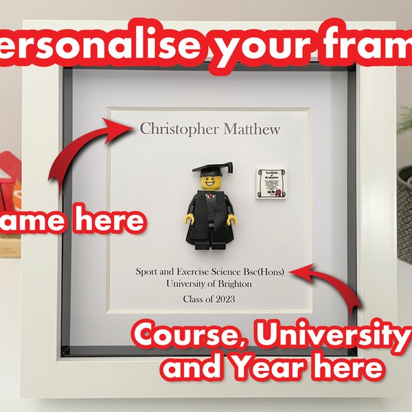 Personalised Graduation Mini Figure Gifts Personalised Graduation Frame Gifts Personalised Graduation Gifts for Boyfriend Son Graduation Fra