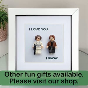 Personalised Wedding Gift Present Wedding Favours Favors Star Wars I Love You I Know Gift Present Personalised Princess Leia Han Solo Non-personalised-Han