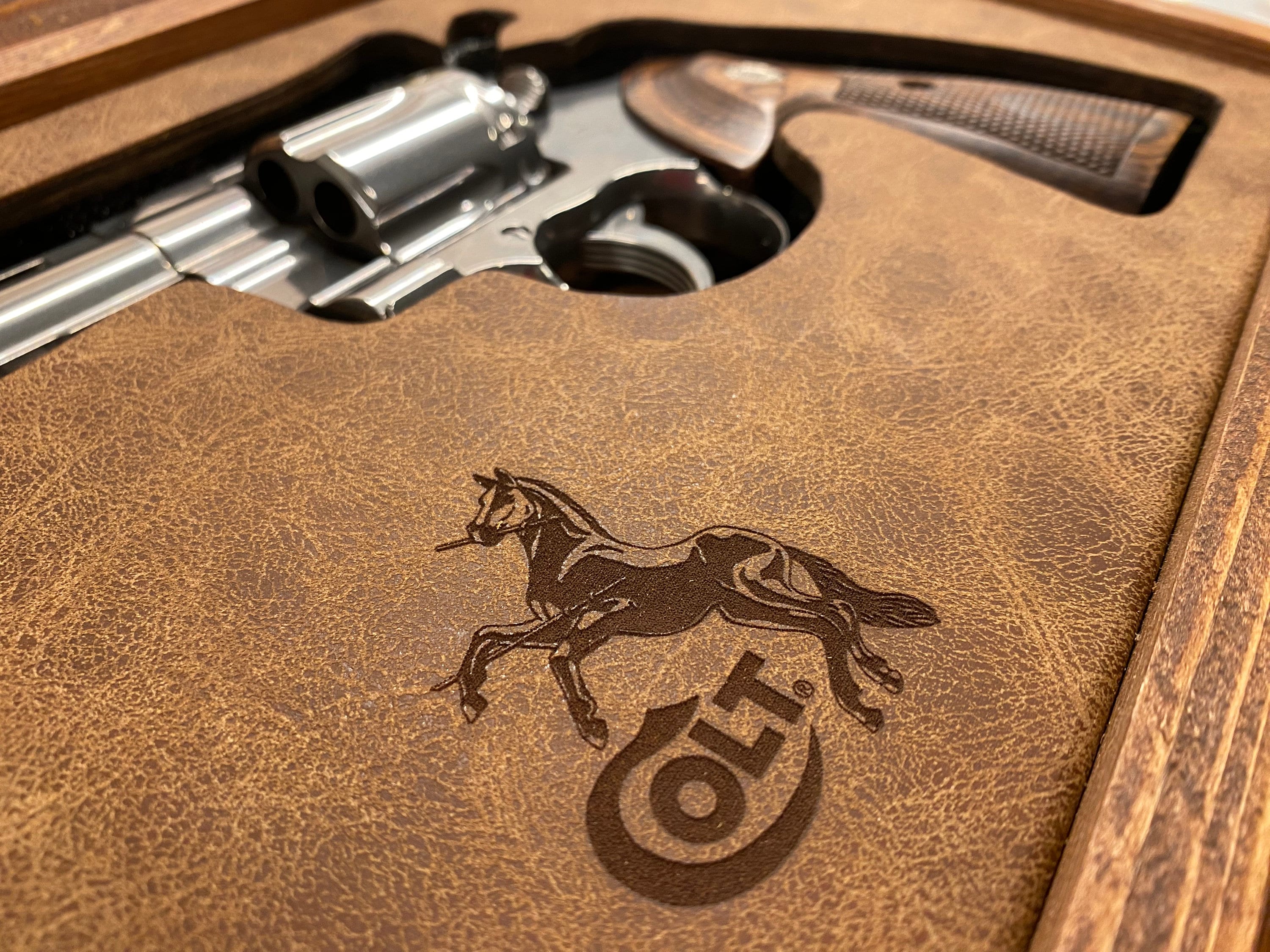 Colt Python 6 American Flag Patriotic Display Case / Box Laser Engraved ...