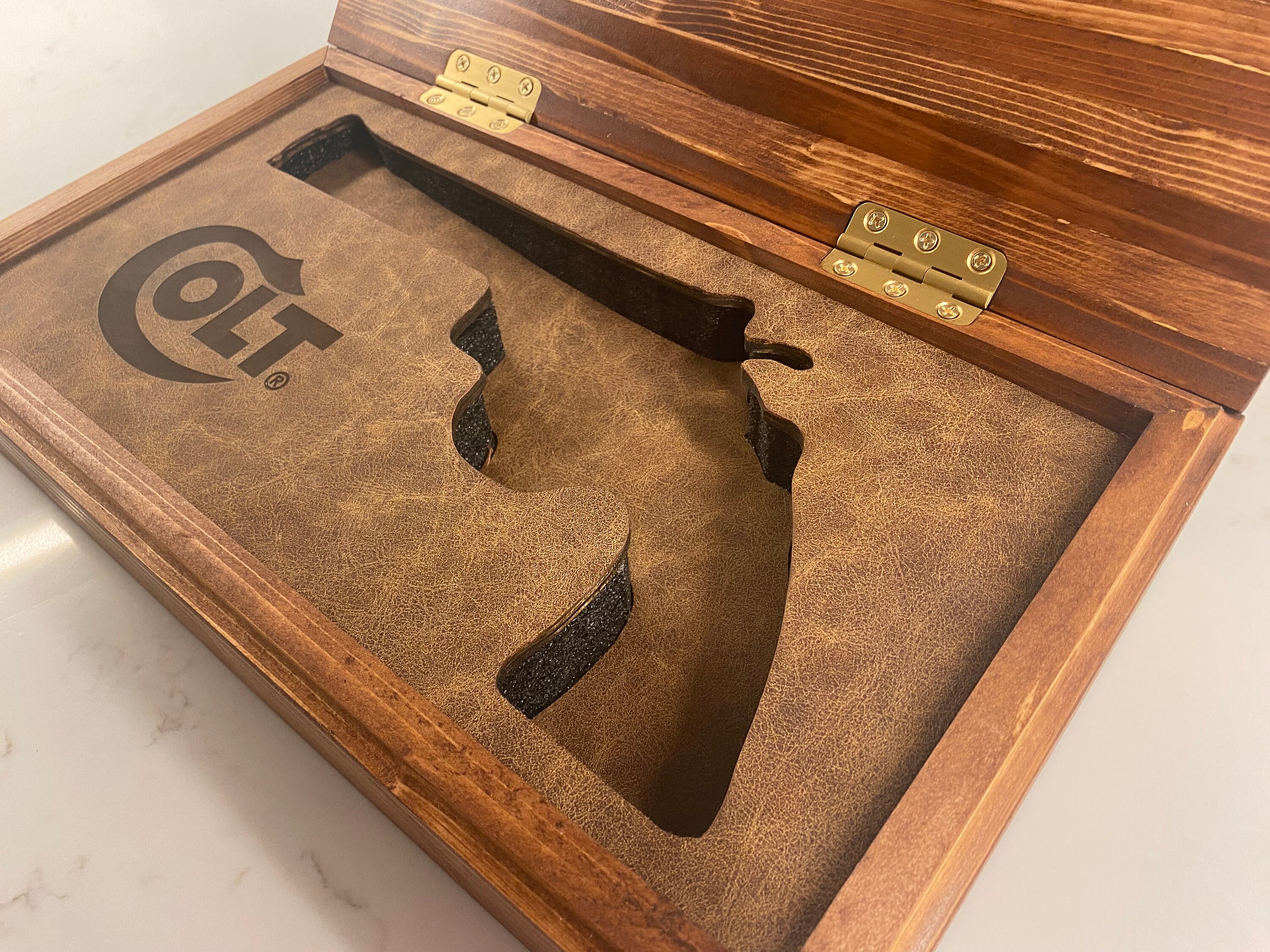 Colt Python 4 or 6 Barrel Case With Laser Engraved Interior and Lid Lid ...