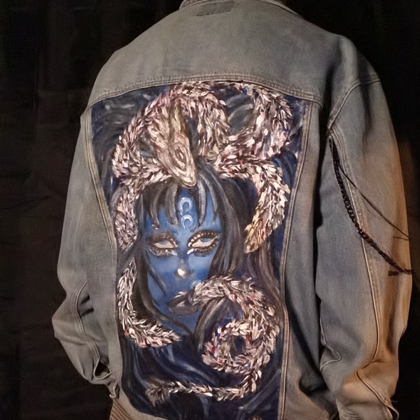 Veste en jean customisée ~Dragone~