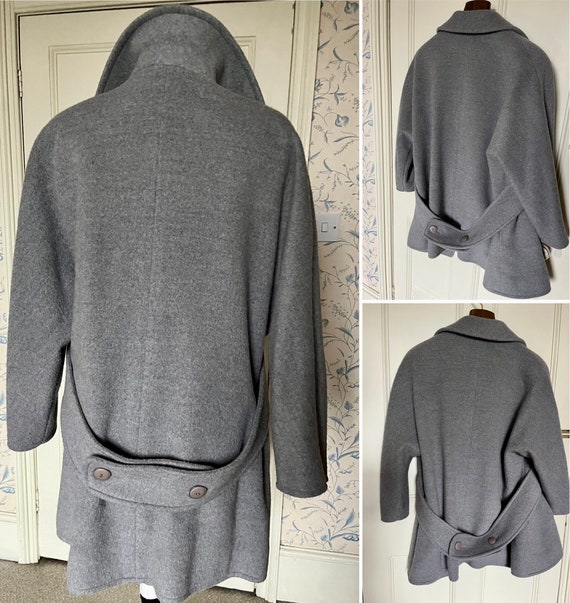 Valentino Boutique grey women’s loose coat jacket… - image 5