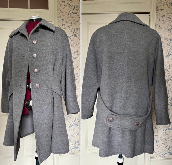 Valentino Boutique grey women’s loose coat jacket… - image 4