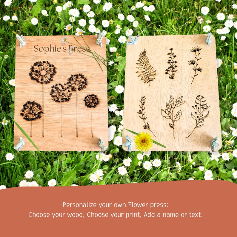 Botanical Flower Press, Kids and Nature Lover Herb and Plant Pressing ...