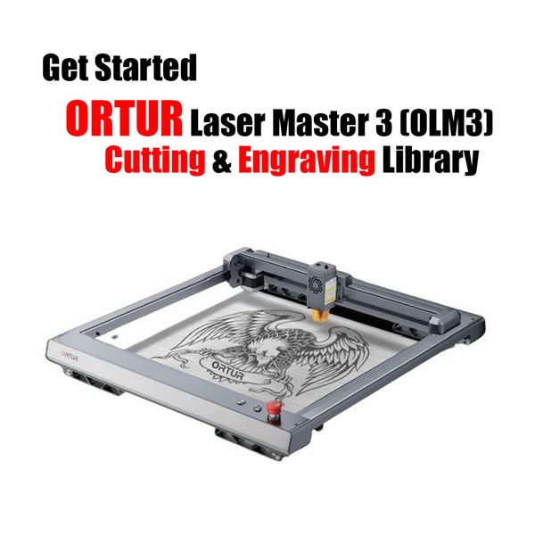 Ortur Laser master 3 (OLM3) Bibliothèque de découpe et gravure et installation vidéo / 20+ Préréglages de bibliothèque de matériaux pour la découpe et la gravure