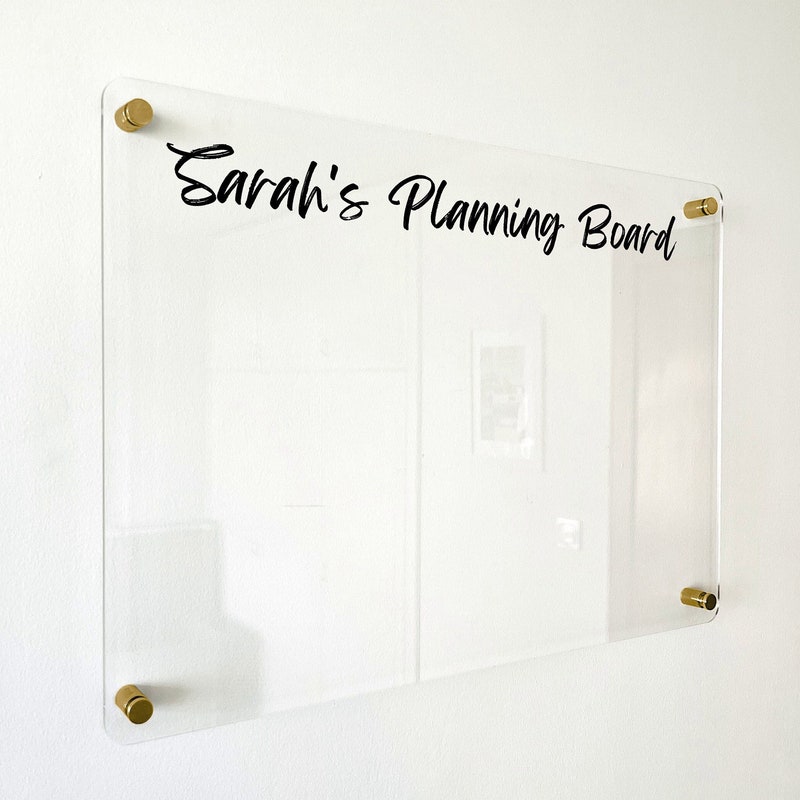 Glass Monthly Board Etsy