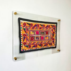 KUNSTWERK SCHWIMMENDER RAHMEN Diplomrahmen rahmenloser Rahmen, klarer Acrylrahmen, Zertifikatrahmen, Andenkenfoto, Wandrahmen, klarer Puzzlerahmen