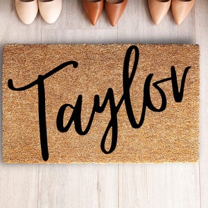 Personalized Door Mat with Family Name - Custom Doormat with Anti-Slip Backing - 3 Size Options - Custom Door Mats for Front Door image 10