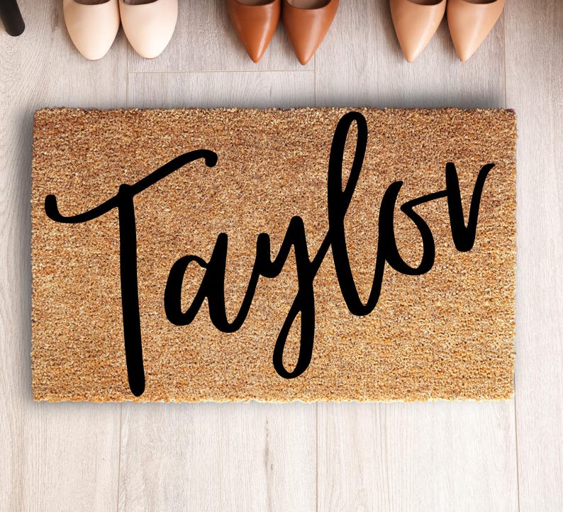 Personalized Door Mat with Family Name - Custom Doormat with Anti-Slip Backing - 3 Size Options - Custom Door Mats for Front Door image 10
