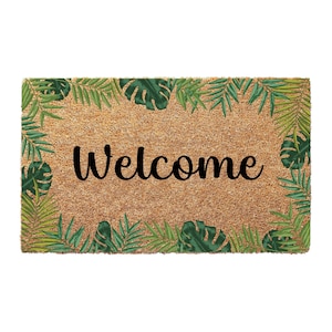 Tropical Welcome Doormat - Tropical Front Door Mat, Summer Doormat, Home Decoration, Entryway Doormat, Welcome Rug, Housewarming Gift