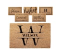 Personalized Door Mat with Family Name - Custom Doormat with Anti-Slip Backing - 3 Size Options - Custom Door Mats for Front Door