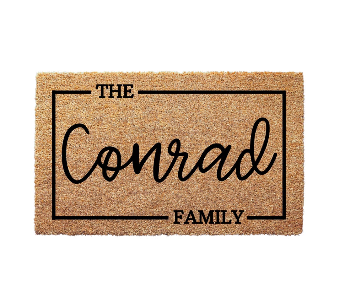 Family Custom Welcome Mat - Custom Welcome Door Mat With Family Name ...