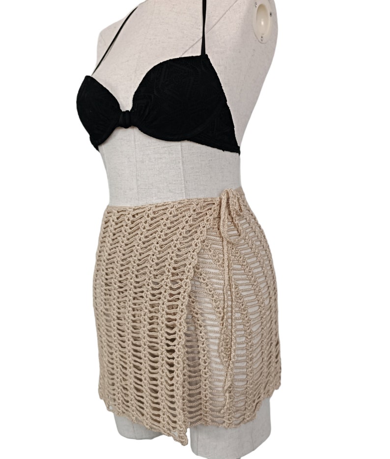 Crochet Summer Skirt, Beach Cover Up, Summer Wear image 3