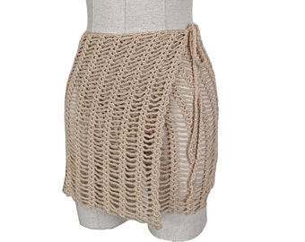 Crochet Summer Skirt, Beach Cover Up, Summer Wear