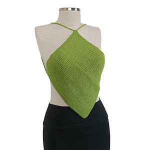 Crochet Neon Green Bustier For Sale, Crochet Summer Top, Bustier Top, Crocheted Women Top, Knitted Bustier, Hand Knit Summer Top