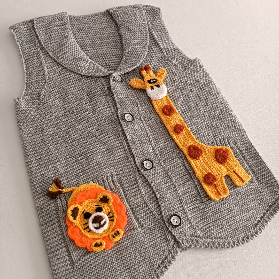 Sports Lion Kids Knit Vest