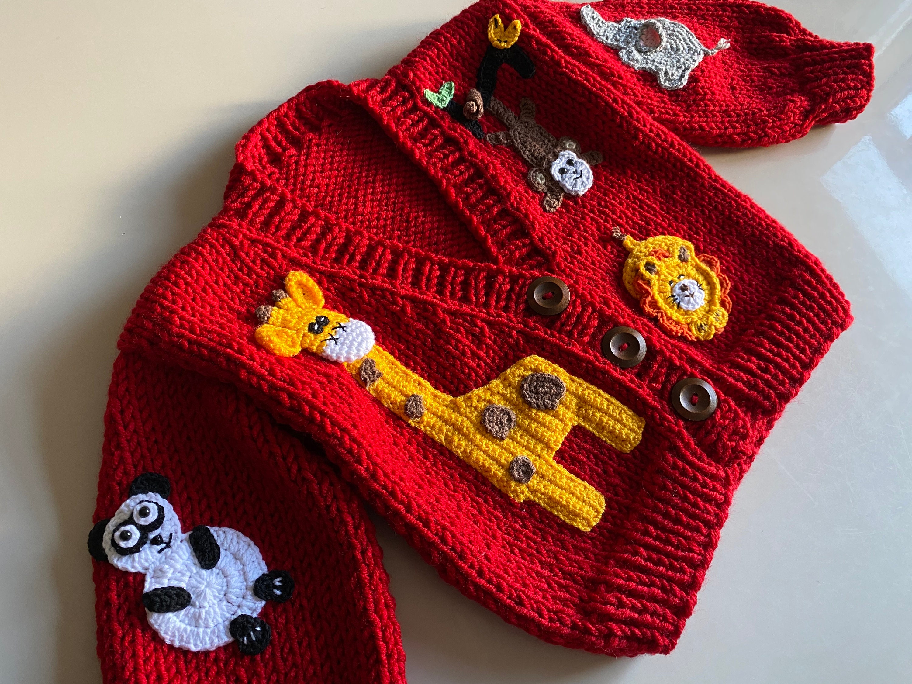 Forest Animals Sweater for Sale, Knitted Sweater for