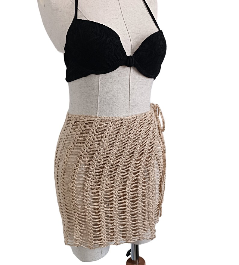 Crochet Summer Skirt, Beach Cover Up, Summer Wear image 2
