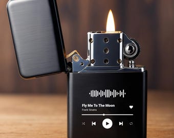 Personalized Song Code Lighter, Engraved Music Gift - Etsy