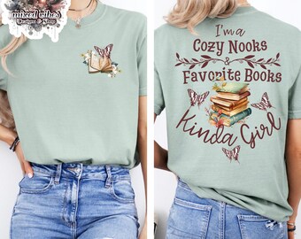 Cozy Book Lover Shirt: Gamer Style Tee (Digital PNG File)