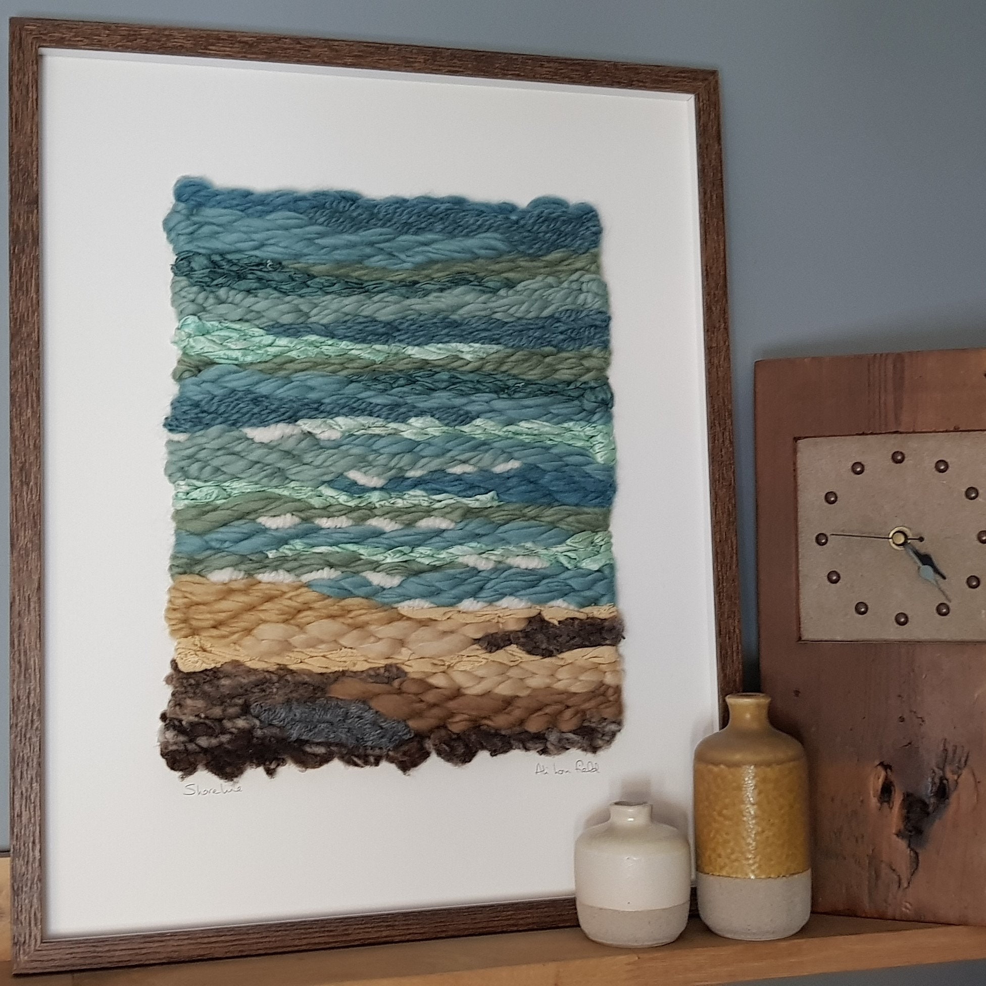 Wall Art Weaving Loom Kit - River Rise (Blue/ Brown Colors) - Choose a –  Fiber Huis