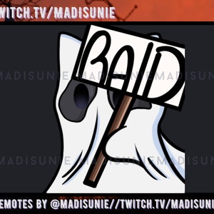 Ghost Raid Halloween Emote for Twitch