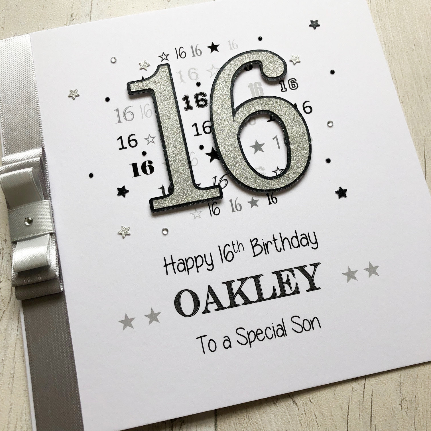 Personalised 16th Birthday Card for Teenage Boys Son Grandson Brother ...
