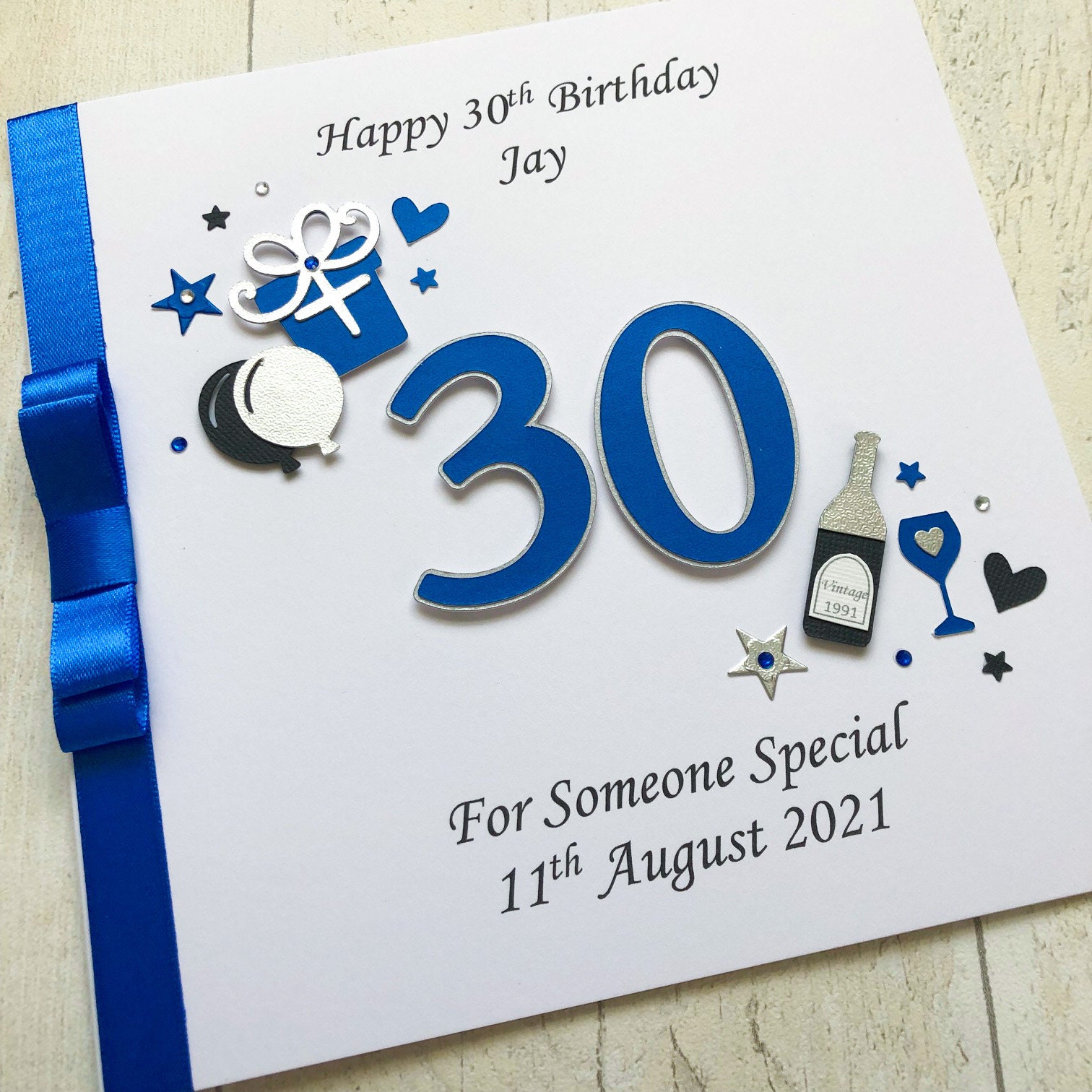 Personalised 30th Birthday Card for Men Son Grandson Custom - Etsy
