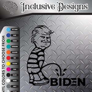 Piss on Biden decal sticker vinyl, Patriot, USA, American
