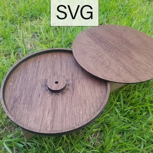 SVG StashBox Rolling tray svg file, laser cut file, glowforge file, download laser file