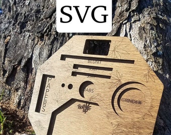 SVG Rolling tray svg file, laser cut file, glowforge file, download laser file