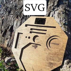 SVG Rolling tray svg file, laser cut file, glowforge file, download laser file
