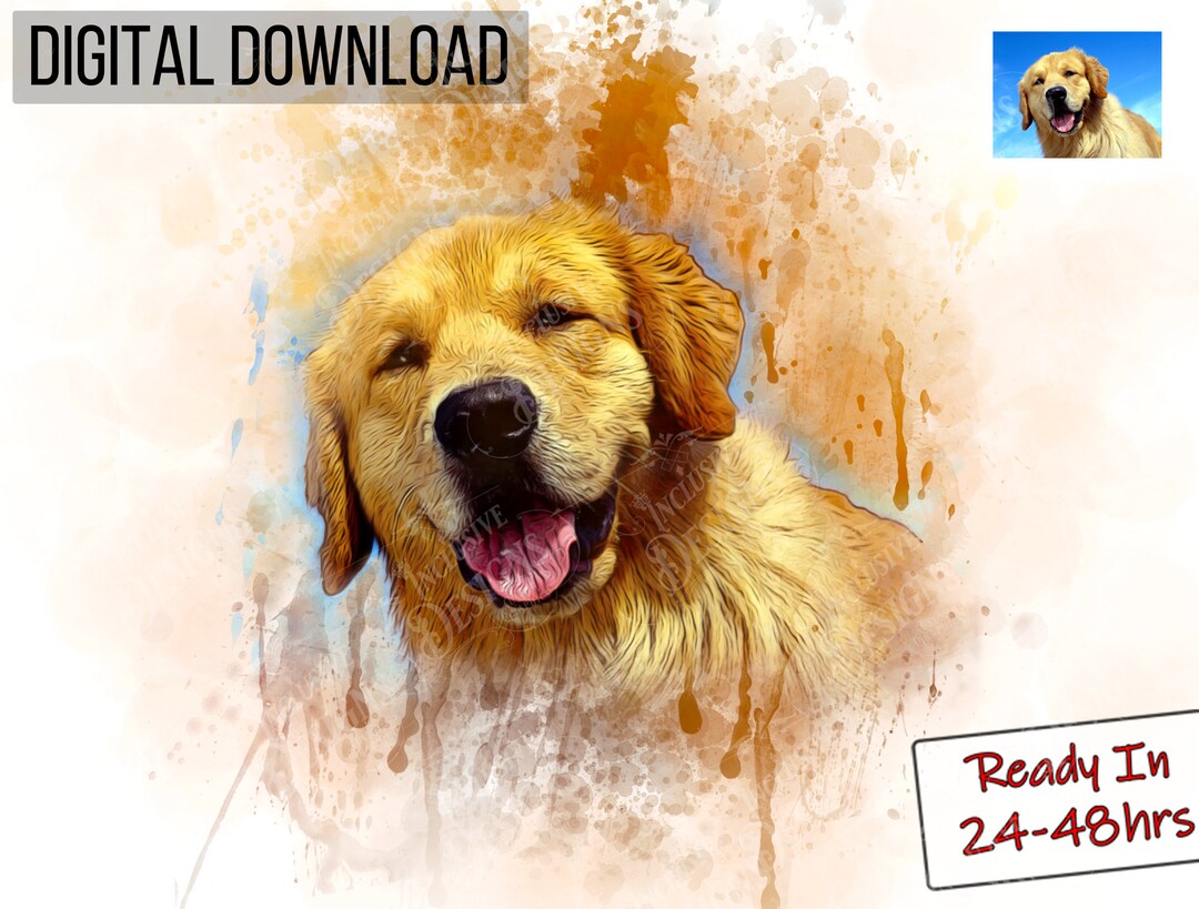 Custom Memorable Gift Watercolor Art From Photo , Personalized Gift