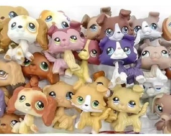LPS Dog Random 4 PCS Figures Littlest Pet Toys