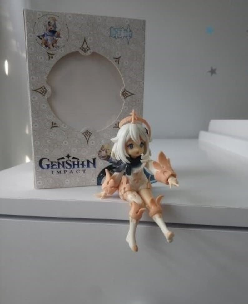 Genshin Impact Paimon Anime Action Figure Doll Model Toy - Etsy