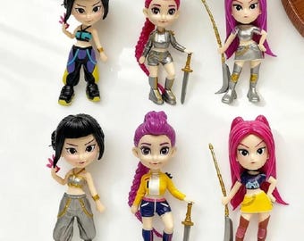 Personalized Demon Hunters Figures 6 Pcs Set Collection Doll