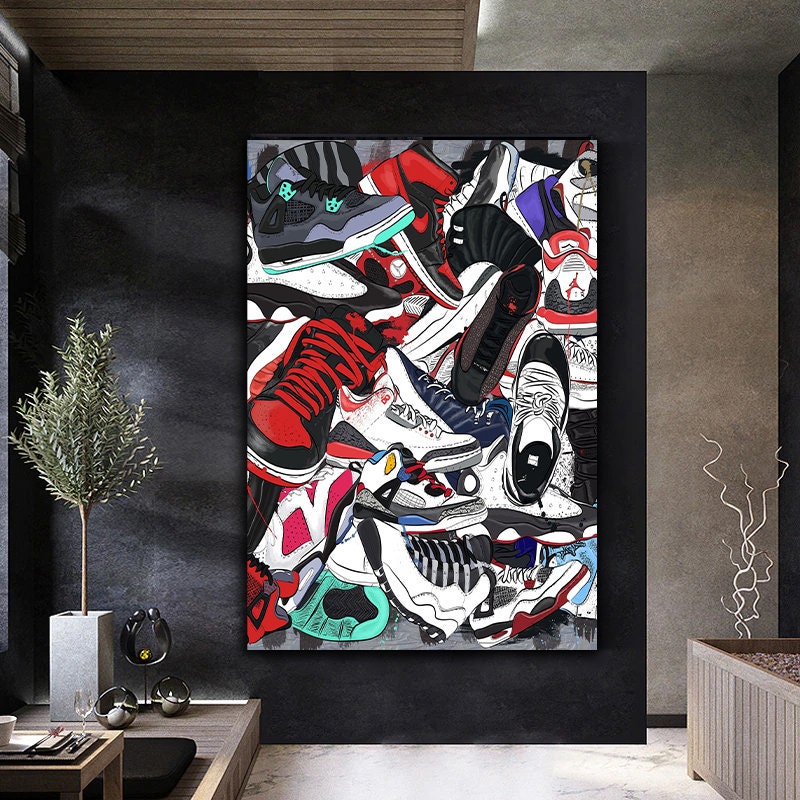 YGYT Canvas Wall Art for Sneaker Michael AIR Shoe India | Ubuy