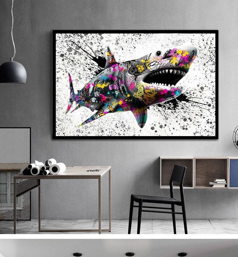 Scaredy Cat - Canvas Giclee – Tiki Shark Art