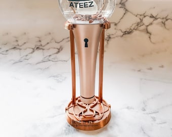 LIGHTINY DISPLAY ATEEZ Light Stick Stand Holder Standee Black Copper Kpop