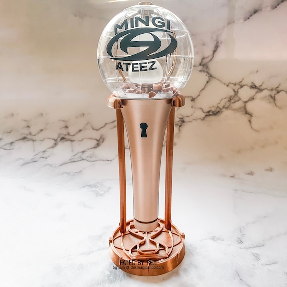 LIGHTINY DISPLAY ATEEZ Light Stick Stand Holder Standee Black