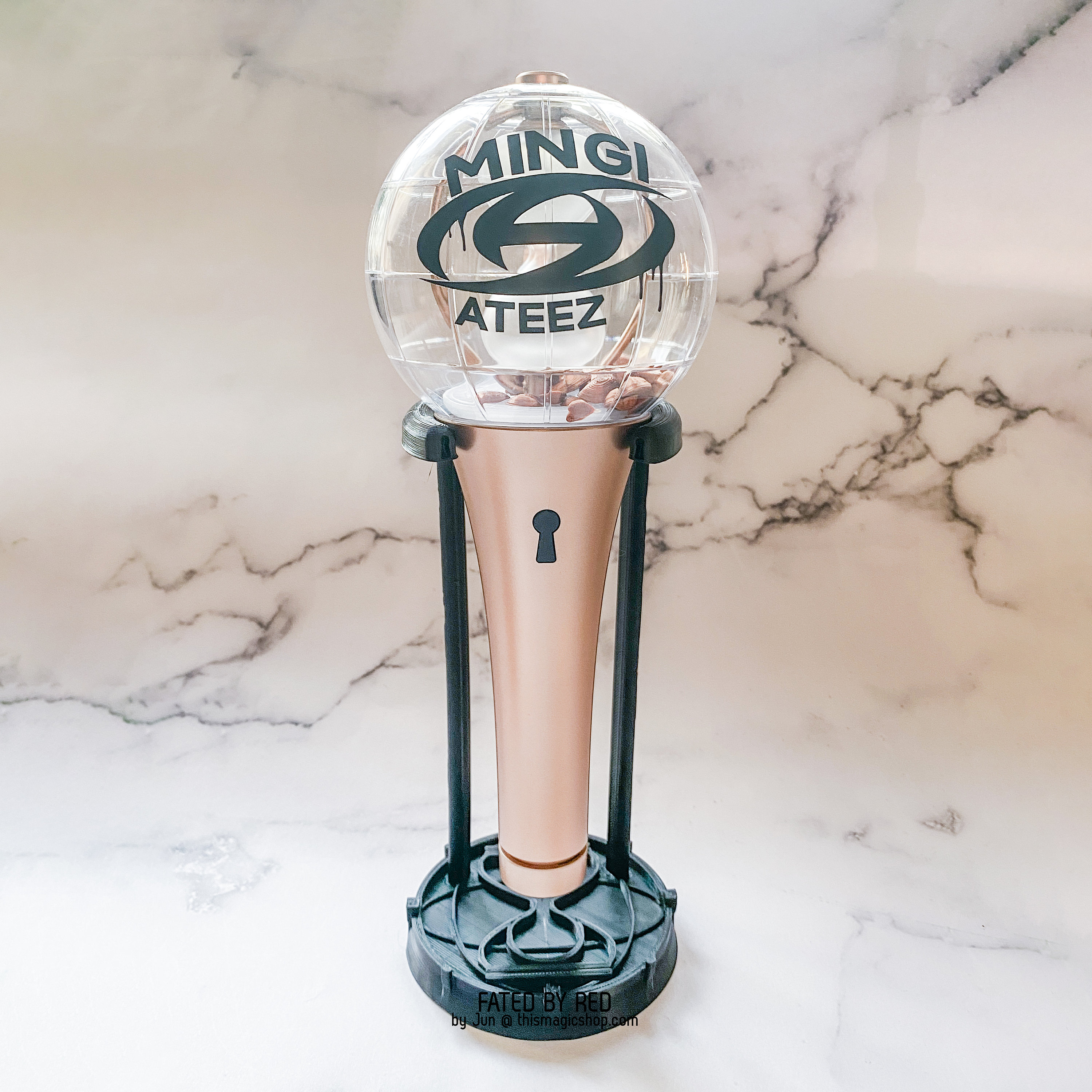 LIGHTINY DISPLAY ATEEZ Light Stick Stand Holder Standee Black Etsy