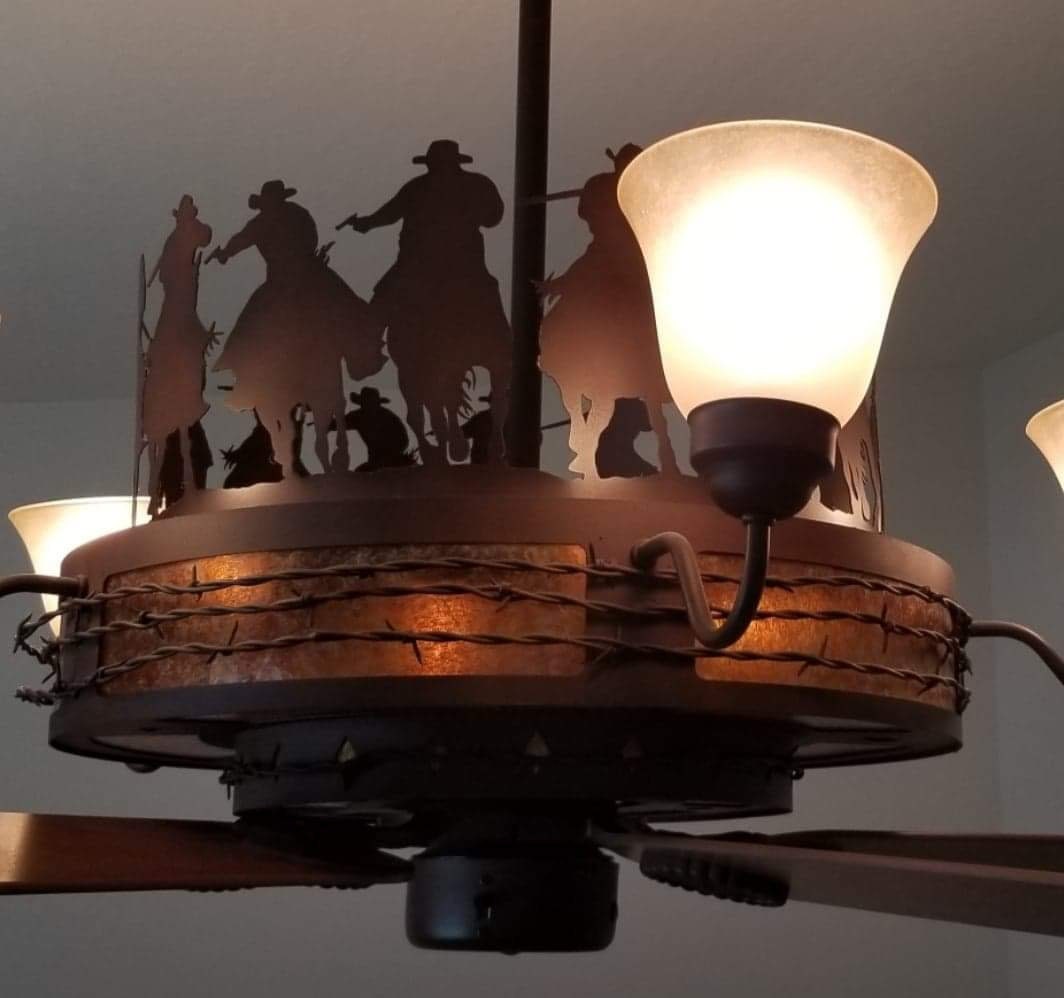 Western Ceiling Fan and Light Etsy