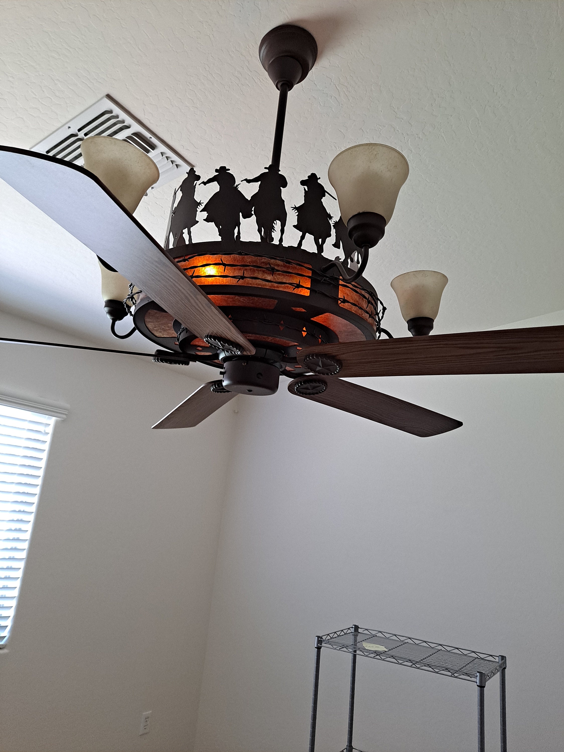 Western Ceiling Fan and Light Etsy