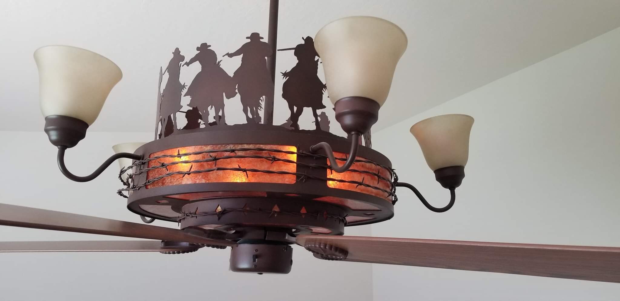 Western Ceiling Fan and Light Etsy