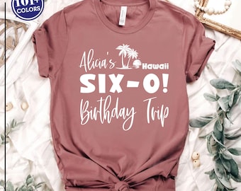 60th Birthday Trip Shirt: Women's Crew Tee