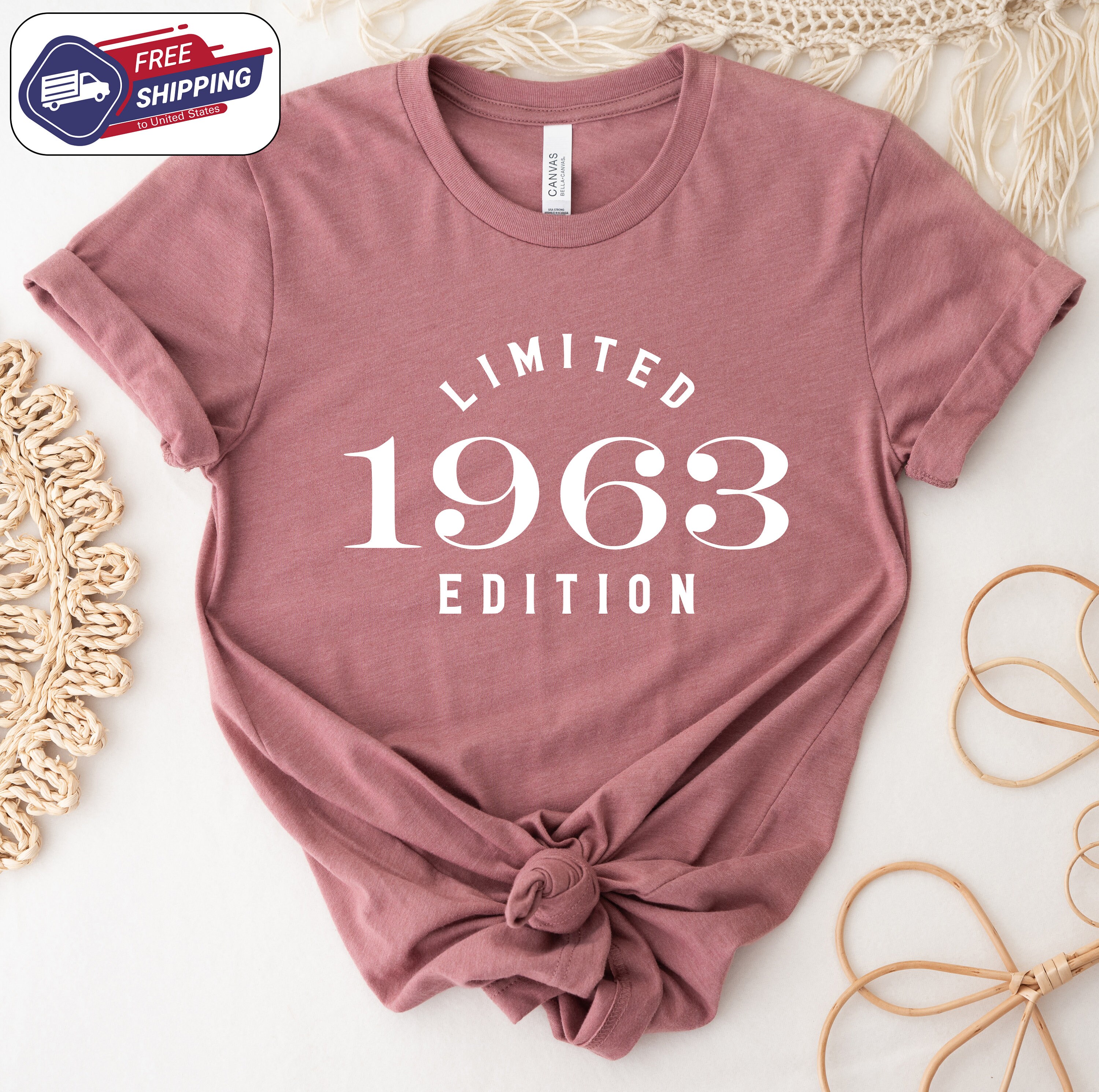 Discover Limited Edition 1963 Shirt, 60th Birthday Shirt, Birthday Party T-Shirts