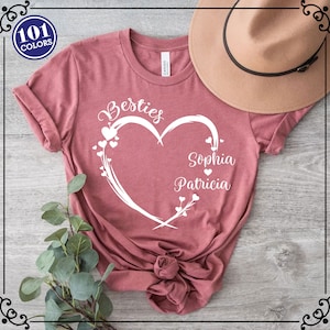 Besties Shirt, Custom Besties Shirt, Besties Name Shirt, Besties Gift, Best Friends Shirt, Friends Trip Shirt, Besties Birthday Gift