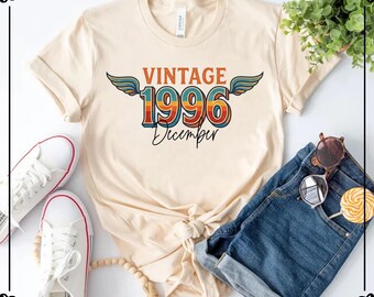 Vintage 1996 Retro Shirt, 30th Birthday Tshirt, Birthday Girl Shirts, Hello 30 Tee