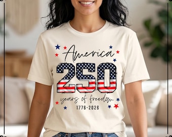 USA 250th Anniversary Shirt, 4th July Tee, Independence Day Shirts, Patriotic Family Tshirt