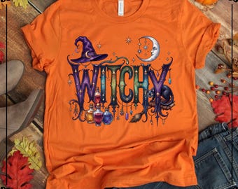 Halloween Witch Shirt, Funny Women Witch Shirts, Spooky Vibes Tee, Things Tshirt